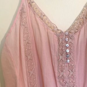 American Eagle Dusty Pink Tank/Crop Size XL